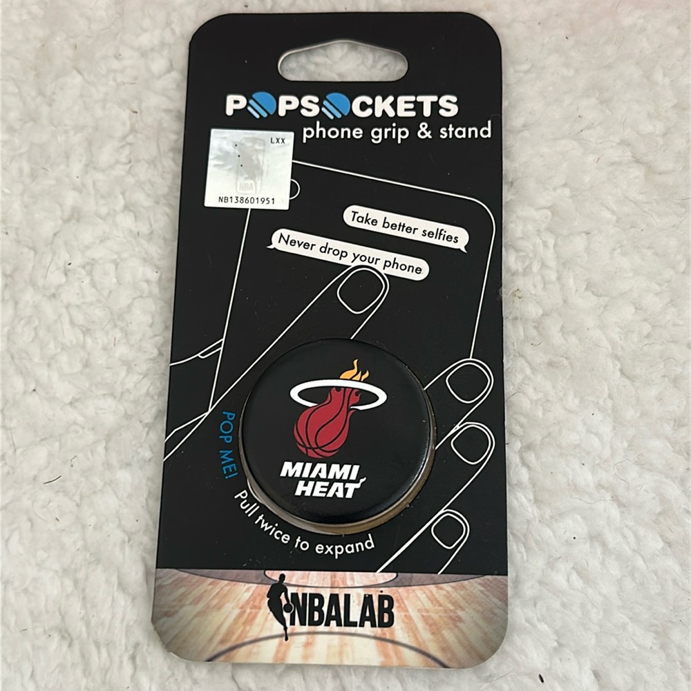 Miami Heat Popsocket NWT